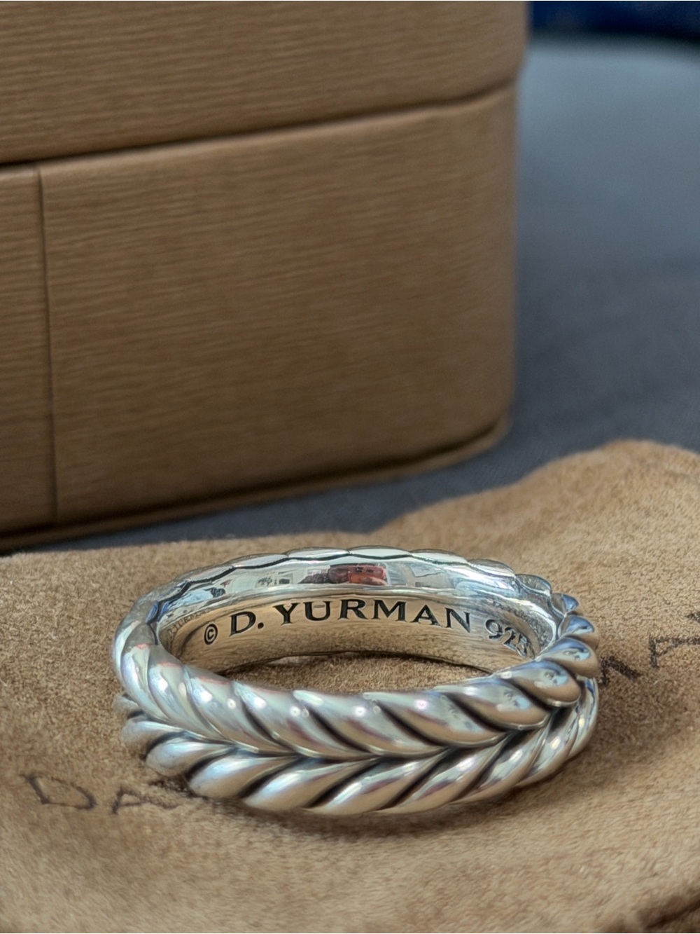 David yurman chevron band ring